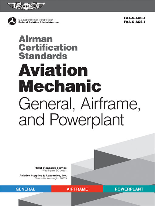 Title details for Airman Certification Standards by Federal Aviation Administration (FAA) - Available